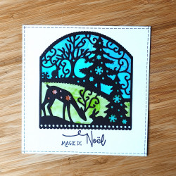 Paisaje de invierno - Troquel