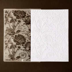 Fond Fleurs écriture -...