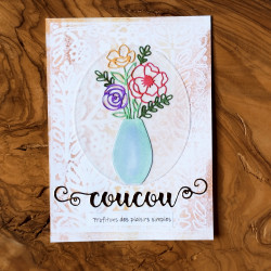 Florero y flores - troqueles
