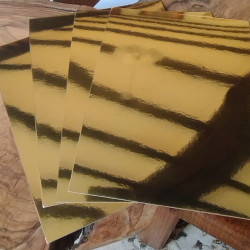 4 Feuilles Miroir Doré A5...