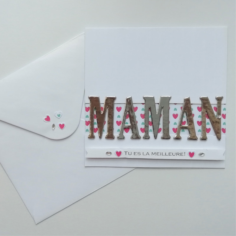 Carte + enveloppe Maman