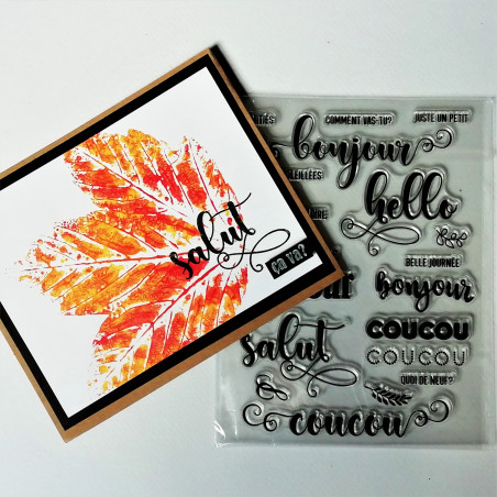 Tampons Scrapbooking Transparents 11x16 Cm - Motifs Français, Cachets Postaux - Silicone Haute Qualité Pour Créations - 13