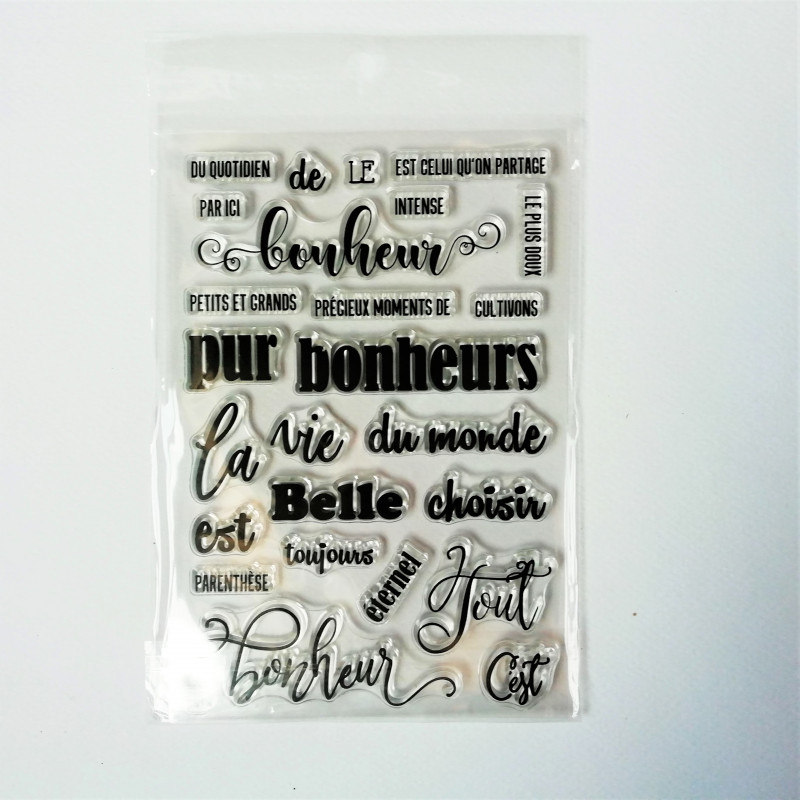 Tampons Scrapbooking Transparents 11x16 Cm - Motifs Français, Cachets Postaux - Silicone Haute Qualité Pour Créations